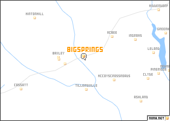 map of Big Springs