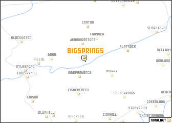 map of Big Springs