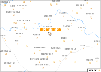 map of Big Springs