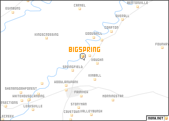 map of Big Spring