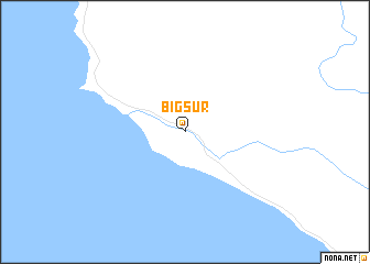 map of Big Sur