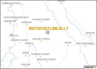 map of Big Thicket Loblolly