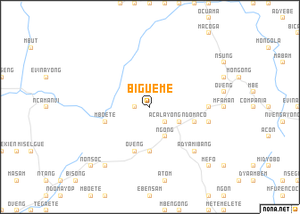 map of Bigüeme