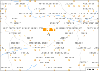 map of Bigues