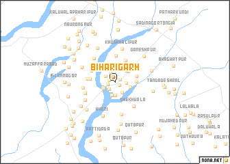 map of Bihārīgarh