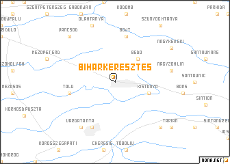 map of Biharkeresztes