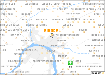 map of Bihorel