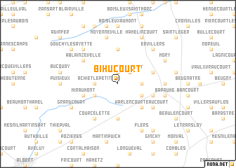 map of Bihucourt