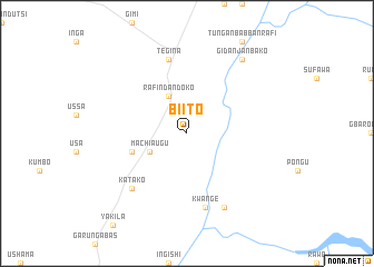 map of Biito