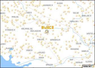 map of Bijača