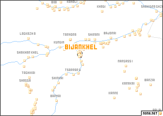 map of Bijan Khel