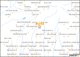 map of Bijao