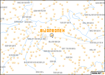 map of Bījār Boneh