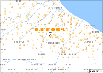 map of Bījārgāh-e Soflá