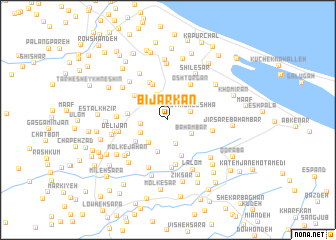 map of Bījār Kan
