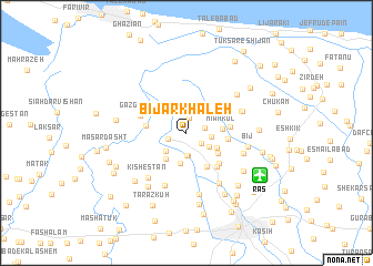 map of Bījār Khāleh