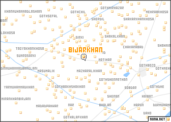 map of Bijār Khān