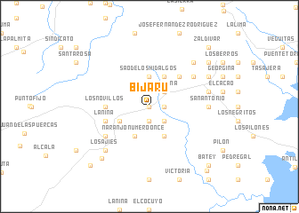map of Bijarú
