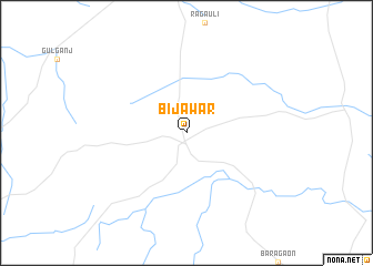 map of Bijāwar