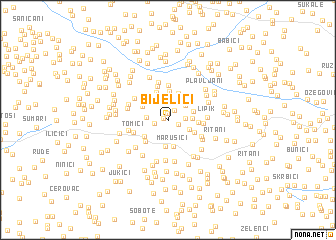 map of Bijelići