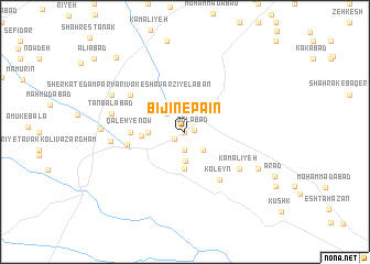 map of Bījīn-e Pā\