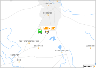 map of Bijnaur