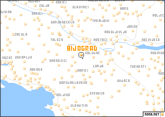 map of Bijograd