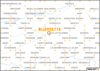 map of Bijonnette