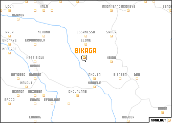 map of Bikaga