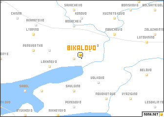 map of Bikalovo