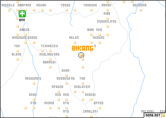 map of Bikang