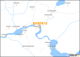 map of Bikaratu