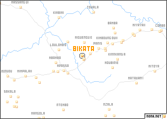 map of Bikata