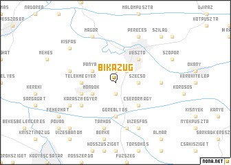 map of Bikazug