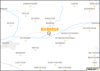 map of Bikbarda