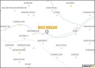 map of Bikchagum