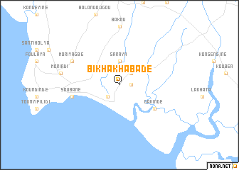 map of Bikhakhabadé