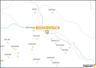 map of Bīkhkahnūch