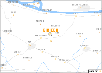 map of Bikić Do