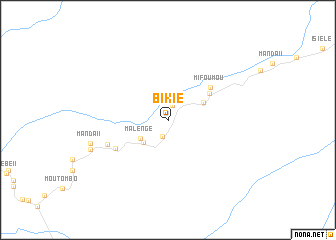 map of Bikié