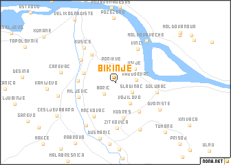 map of Bikinje