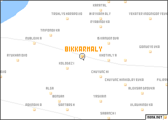 map of Bik-Karmaly