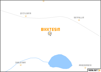 map of Bikktesin
