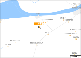 map of Biklyan\