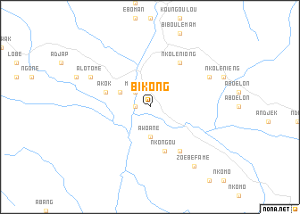 map of Bikong