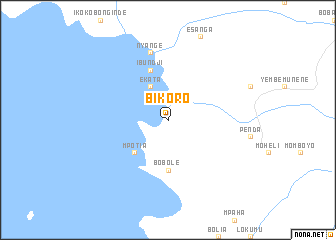 map of Bikoro
