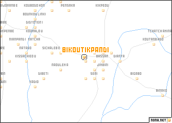 map of Bikoutikpandi