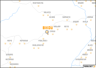 map of Bikou