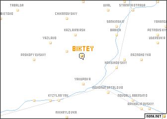 map of Biktey