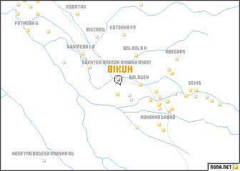 map of Bīkūh